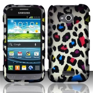 INSTEN Colorful Leopard Rubberized Hard Design Case Cover For Samsung Galaxy Victory 4G LTE L300