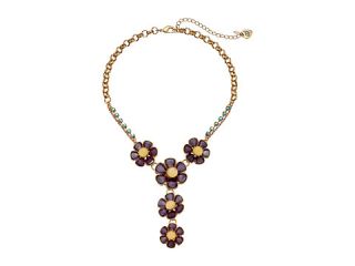 Betsey Johnson Spring Ahead Flower Y Necklace
