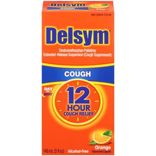 Delsym 12 Hour Cough Relief Orange Flavored Liquid Cough Suppressant