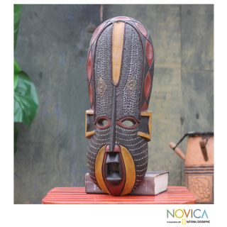 Handcrafted Sese Wood Akan Beauty African Mask (Ghana)   15243238