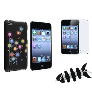 Flower Case/ Protector/ Headset Wrap for Apple iPod Touch Generation 4