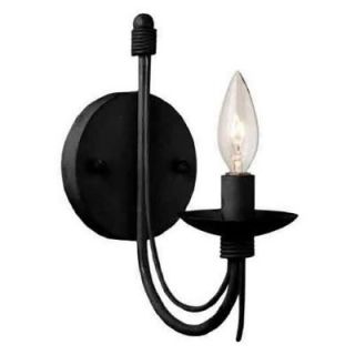 Filament Design Chasles 1 Light Ebony Black Sconce CLI ACG148146