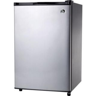 Igloo 4.5 cu. ft. Refrigerator and Freezer, Stainless Steel