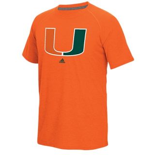 adidas College Climalite T Shirt   Mens   Basketball   Clothing   Miami (Fla.) Hurricanes   Orange
