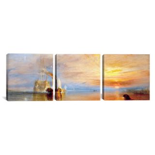 iCanvas J.M.W Turner Fighting Temeraire 3 Piece on Wrapped Canvas Set