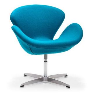 ZUO Pori Island Blue Polyfiber Arm Chair (Set of 2) 500311