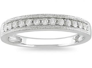 10k White Gold 1/4ct TDW Diamond Wedding Ring