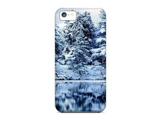 High Quality Shock Absorbing Case For Iphone 5c snow Lake