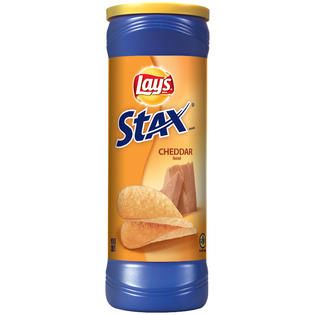 Lays Stax Cheddar Potato Crisps 5.5 OZ CANISTER