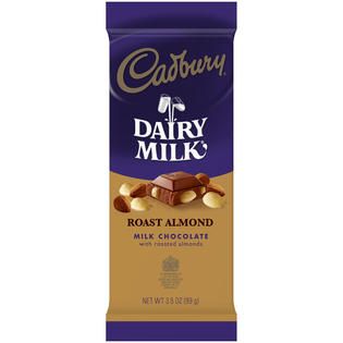 Cadbury Roast Almond Milk Chocolate Candy Bar 3.5 OZ WRAPPER   Food