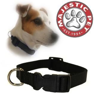 Majestic Pet  14in   20in Adjustable Collar Black, 40   120 lbs dog
