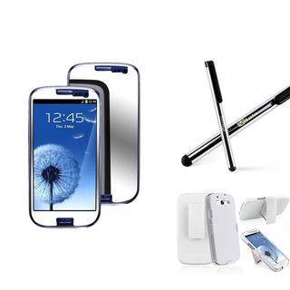 BasAcc Holster/ Stylus/ Screen Protector for Samsung Galaxy S III/ S3