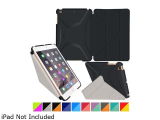 rooCASE Granite Black / Cool Gray Origami 3D Slim Shell Case for iPad Mini 3 2 1 Model RCAPLMINI3OGSSGBCG