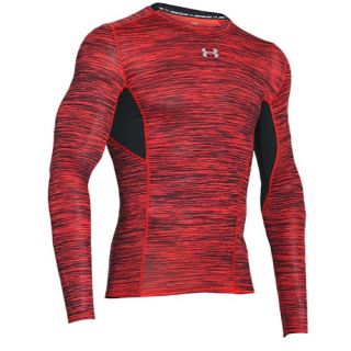 Under Armour HG Coolswitch Comp Longsleeve Shirt   Mens   Training   Clothing   Rocket Red/Black/Glacier Gray