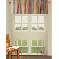 Greenland Home Fashions Katy Multi Striped Quilted Valance