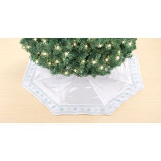 Sandra by Sandra Lee Pastry Confections 52In Tree Skirt   White Satin