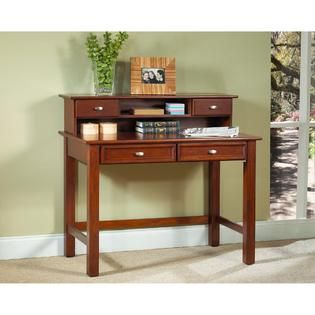 Home Styles Hanover 42W Student Computer Desk & Hutch   Cherry   Home