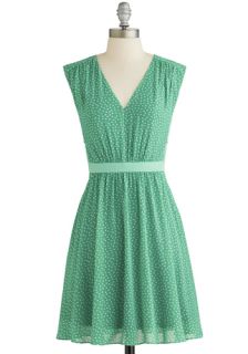 Herb Garden Party Dress in Mint  Mod Retro Vintage Dresses