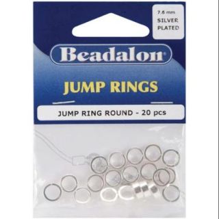 Jump Rings 7.6mm 20/Pkg Silver
