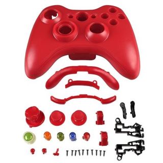Insten Shell For Microsoft Xbox 360 Wireless Controller , Red