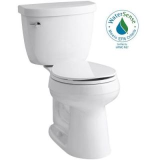 KOHLER Cimarron Comfort Height 2 piece 1.28 GPF Round Toilet with AquaPiston Flush Technology in White K 3887 0