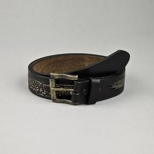 Route 66 Mens Double Tang Leather Belt