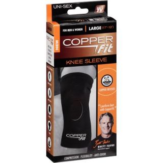 As Seen on TV Copper Fit Knee Compression Sleeve, Lrg