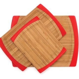 Lipper International Bamboo Non Slip 3 Piece Cutting Board Set