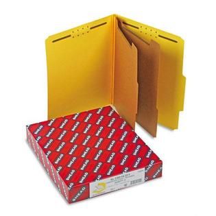 Smead 6 Section Pressboard Folders, Letter, Yellow   Office Supplies