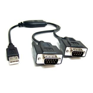MICRO CONNECTORS E07 162 Dual USB to DB9 Serial Adapter   TVs