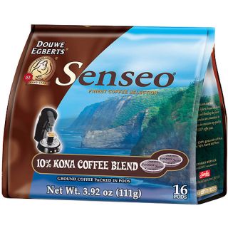Senseo 10% Kona Coffee Blend Ground Coffee Pods, 16 count, 3.92 oz