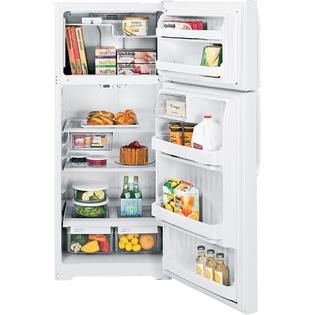 GE  18.1 cu. ft. Top Freezer Refrigerator   White ENERGY STAR®