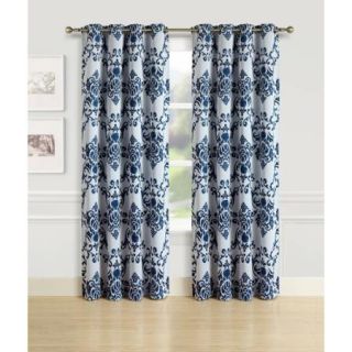 Better Homes and Gardens Indigo Scrollwork Room Darkening Panel