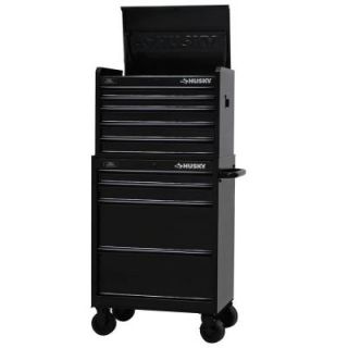 Husky 27 in. W 9 Drawer Tool Chest and Cabinet Set, Black H5CH2R H4TR2R