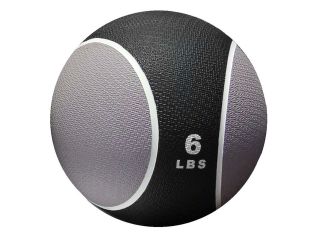 6 lbs. Medicine Ball in Black and Gray