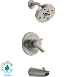 Delta Compel 1 Handle H2Okinetic Tub and Shower Faucet Trim Kit in Stainless (Valve Not Included) T17461 SS