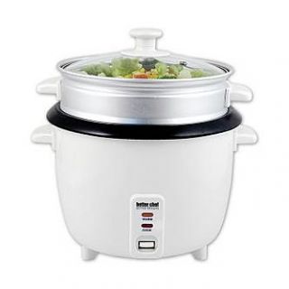 Better Chef IM 411ST Rice Cooker w/ Food Steamer Attachment
