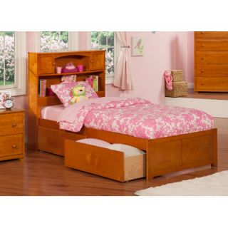 Atlantic Furniture Urban Lifestyle Newport Bookcase Bed with Storage