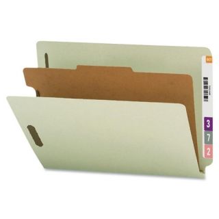 Section Pressboard Classification End Tab Folder, 10/Box