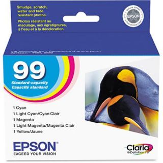 Epson 99 Combo Inkjet Print Cartridge, 5pk (T099920)