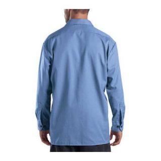 Mens Dickies Long Sleeve Work Shirt Gulf Blue   Shopping