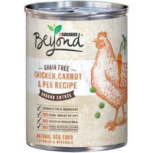 BEYOND DOG WET Grain Free Chicken Carrot & Pea Recipe Ground Entree