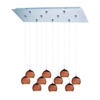 CLI Coit 10 Light Satin Nickel Xenon Pendant CLI MS3017324