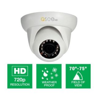 Q SEE Platinum Series Wired High Definition 720p Indoor Dome Camera with 65 ft. Night Vision QCA7202D