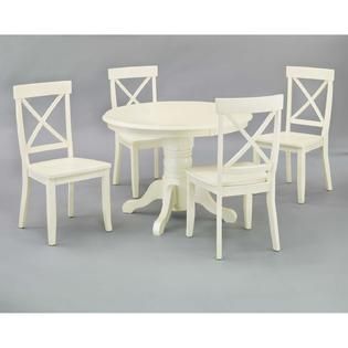 Home Styles 5 Piece Dining Set   White Finish   Home   Furniture