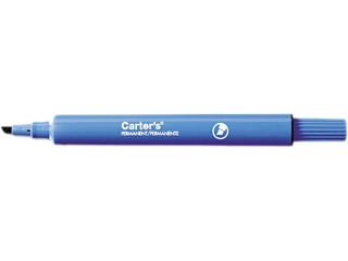 Carter's Permanent Marker, Large Chisel Tip, 12/PK, Blue AVE27176