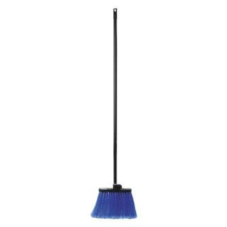 Carlisle Flo Pac Duo Sweep Warehouse Broom with 48 in. Blue Metal Threaded Handle (12 Pack) 3688314
