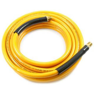 Forney 75406 Air Hose Yellow PVC with 1/4 Inch Male NPT Fittings On Both Ends 1/4 Inch by 25 Feet