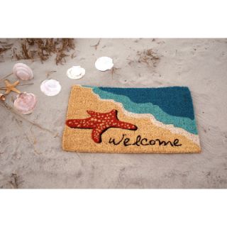 Starfish Welcome Hand Woven Coir Doormat by Entryways