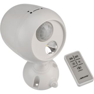 Mr. Beams Motion-Activated Wireless LED Spotlight with Remote Control — 140 Lumens, White, Model# MB-370  Spotlights
